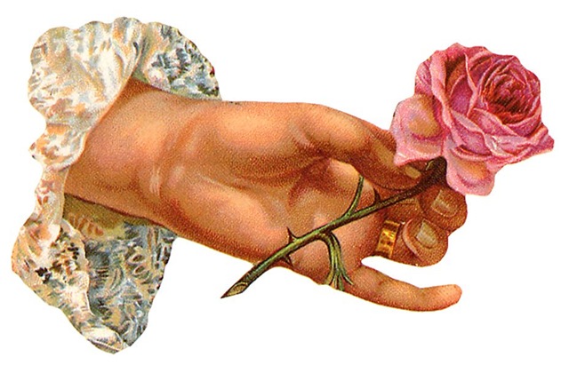 free-vintage-mothers-day-clip-art-womans-hand-with-pink-rose