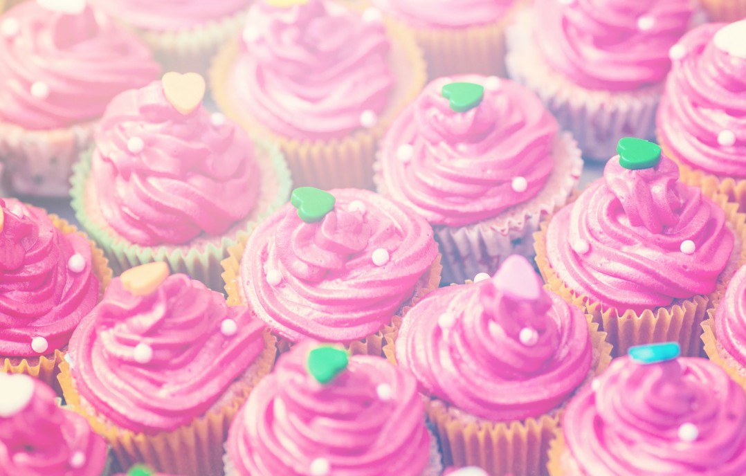 Tendencia rosa cupcake