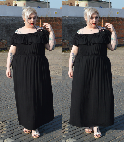 New_Look_Holiday_Shop_Inspire Black Jersey Bardot Neck Maxi Dress_review_nancy_whittington_uk_british_plus_size_fashion_blogger_sugar-darling_dot_com_6