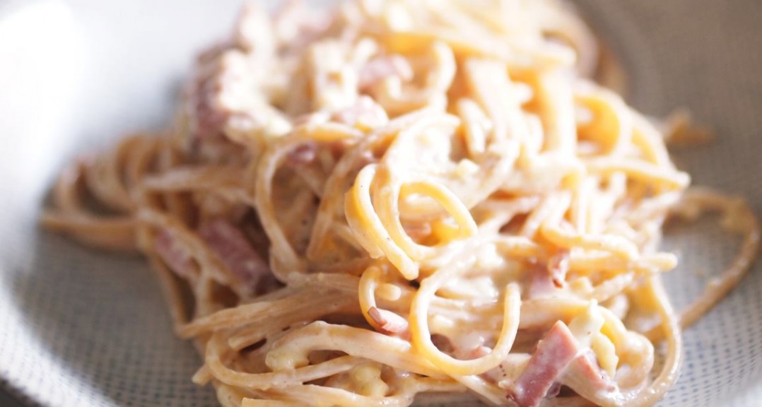 Receta: espagueti carbonara versión saludable