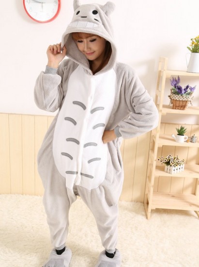 Free-Shipping-KIGURUMI-Totoro-Cosplay-Costume-Animal-Pajamas-Adult-Costume-Christmas-Gift-with-Size-S-M