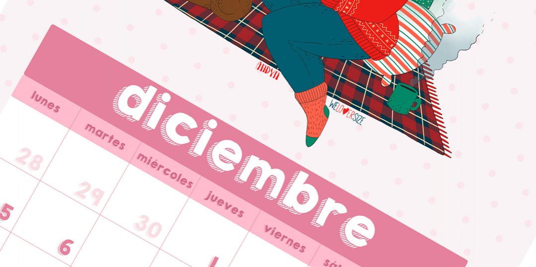 Descarga tu calendario Weloversize – Diciembre