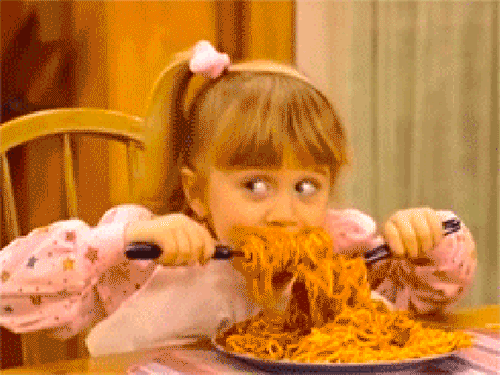 spaghetti-food-eating-full-house-olsens-gif