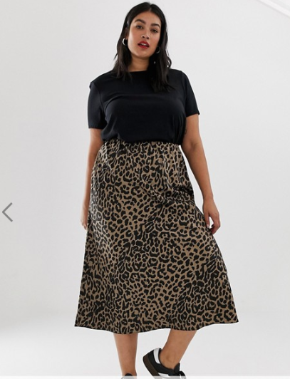 falda leopardo talla grande