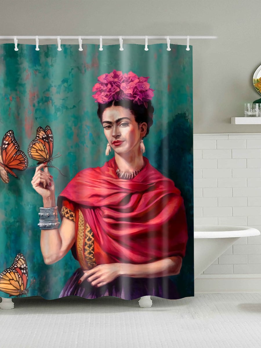 cortina de baño frida kahlo