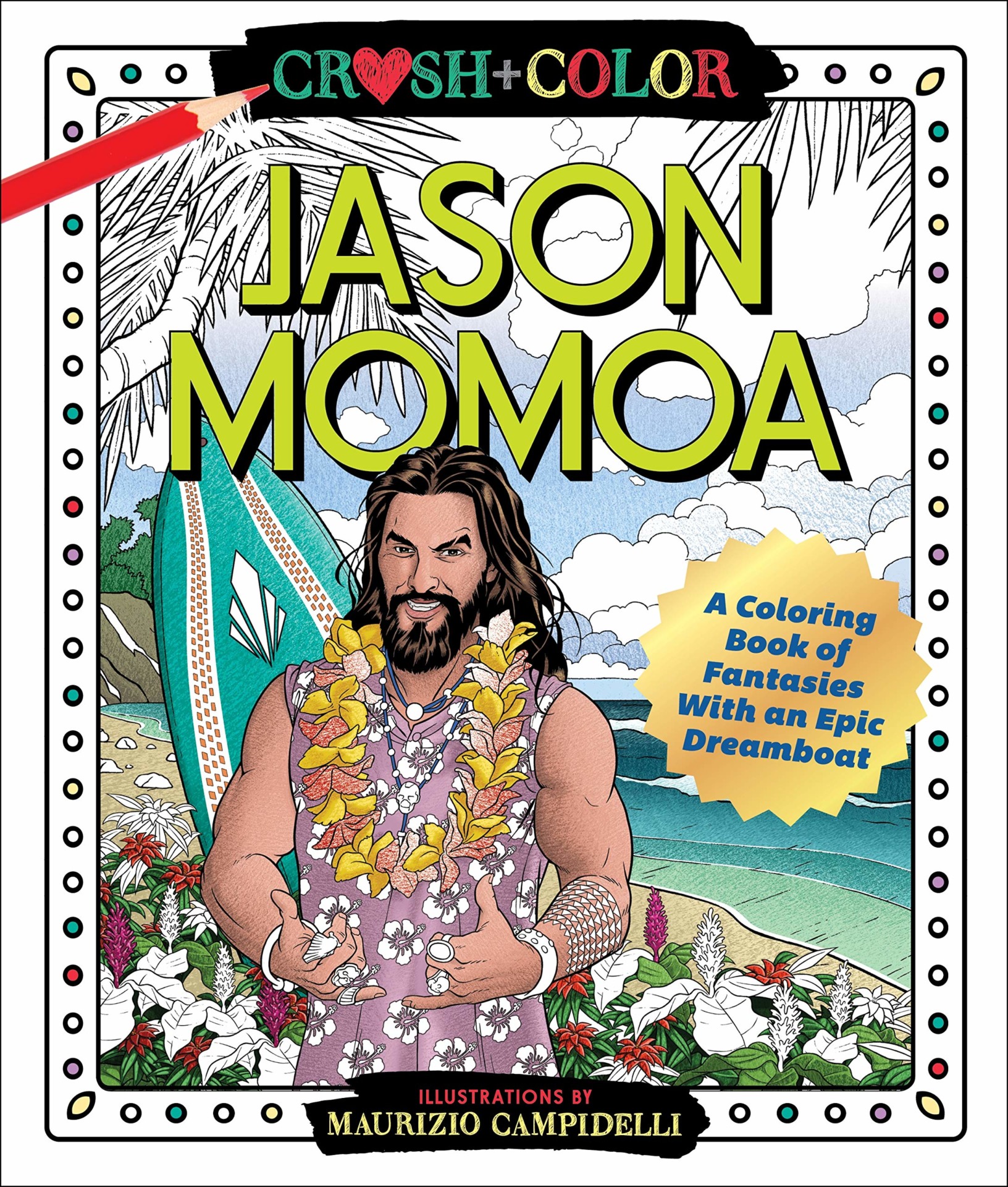 Colorea a Jason Momoa mientras te mojas toa
