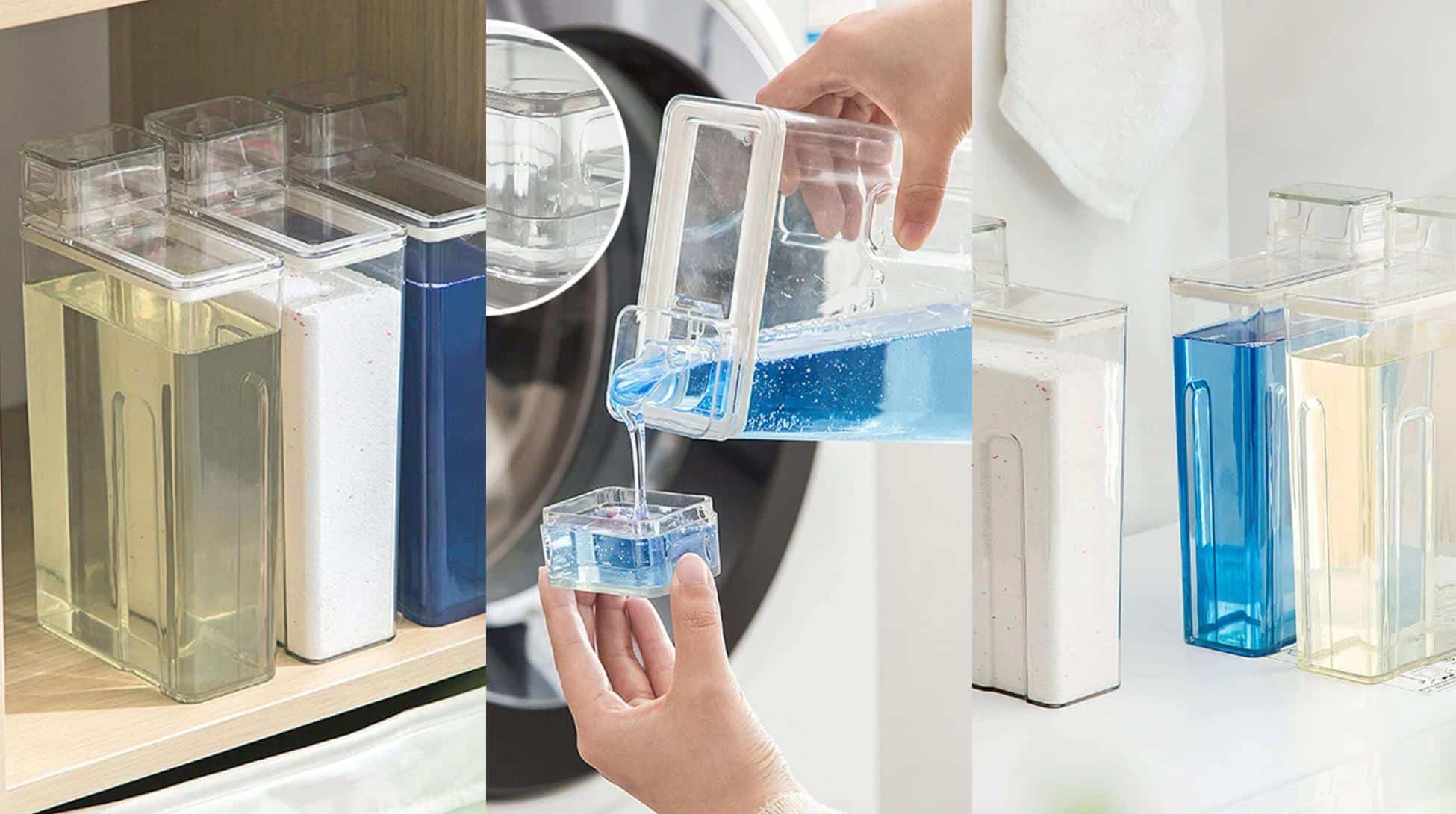 Los envases para detergente que te ayudan a tener la despensa ordenada