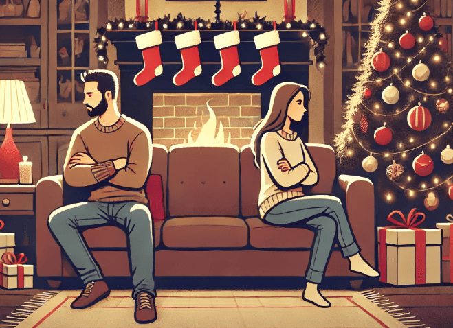 enfadados navidad