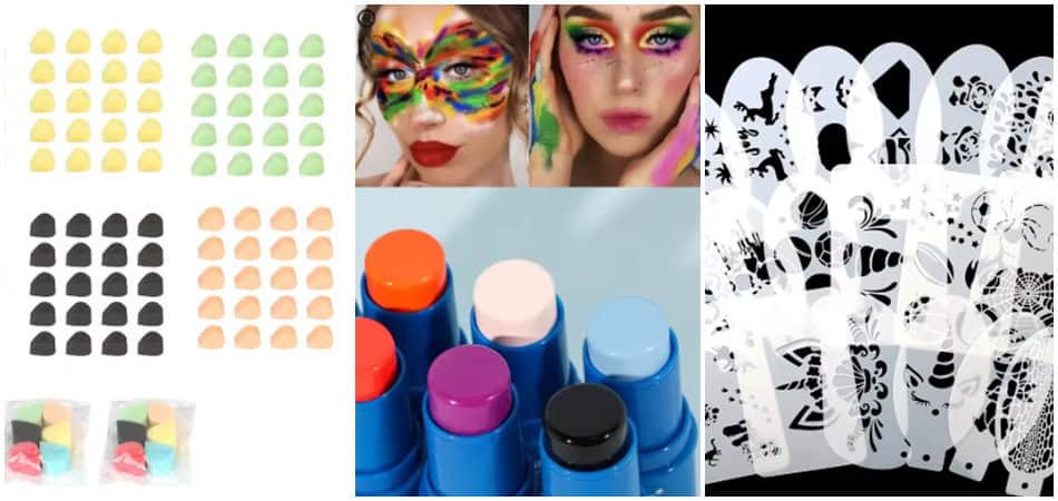 Carnaval 2025: kit barato para pintar caras