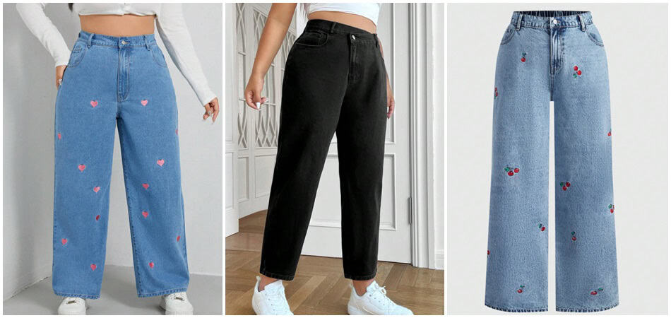 Los vaqueros de talla grande m&aacute;s vendidos de SHEIN