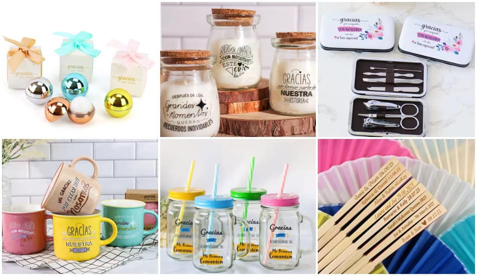 Ideas baratas para regalar a los invitados en bodas, comuniones y m&aacute;s
