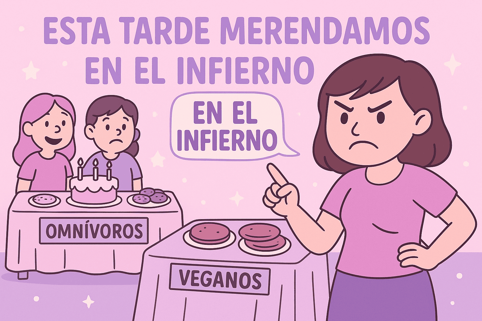 Mi hija cumpl&iacute;a a&ntilde;os, pero las protagonistas fueron mis cu&ntilde;adas veganas