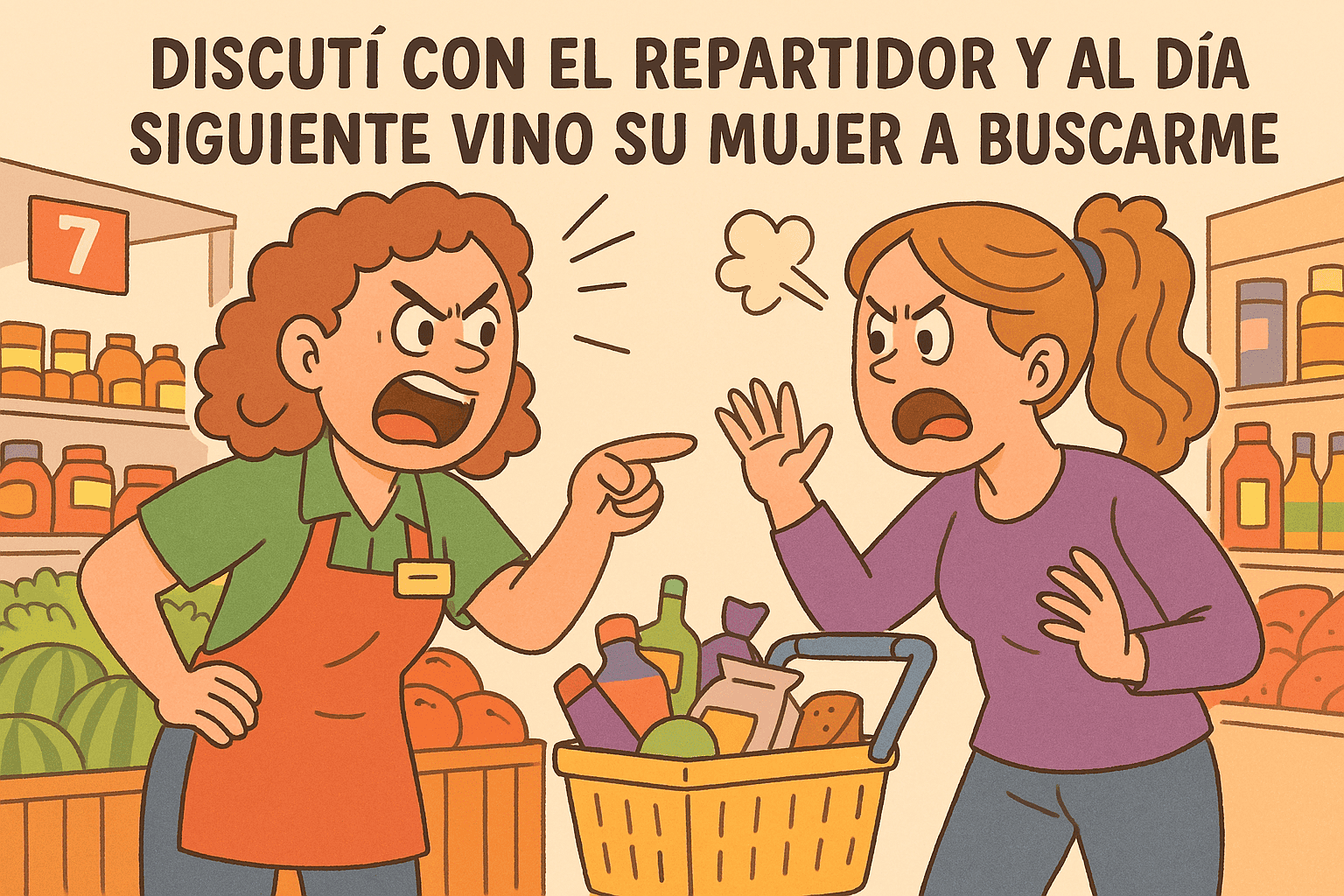 Discut&iacute; con el repartidor&hellip; y al d&iacute;a siguiente apareci&oacute; su mujer en el s&uacute;per