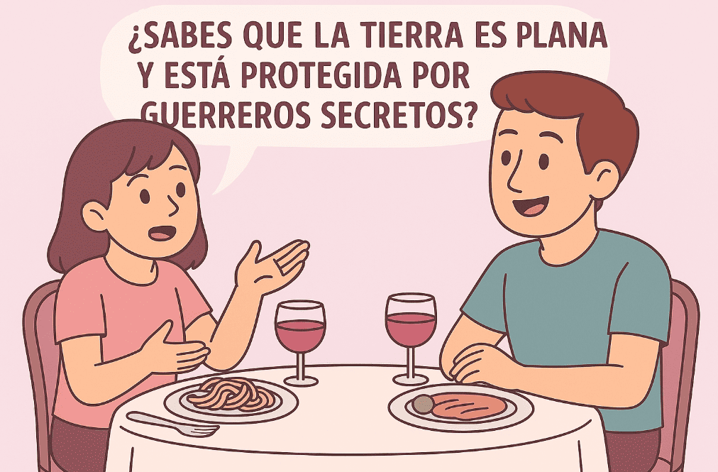 Cuando crees que va bien&hellip; y te suelta que la Tierra es plana