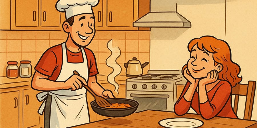Estoy harta de que me digan que tengo suerte por tener un marido que cocina