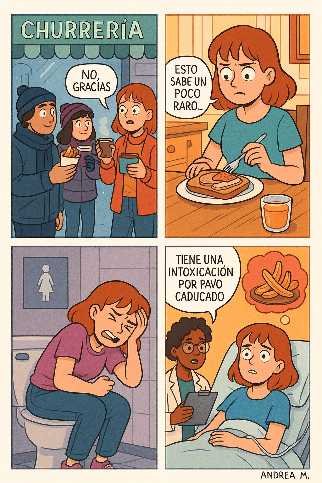 Me negu&eacute; a comer churros y acab&eacute; en el hospital
