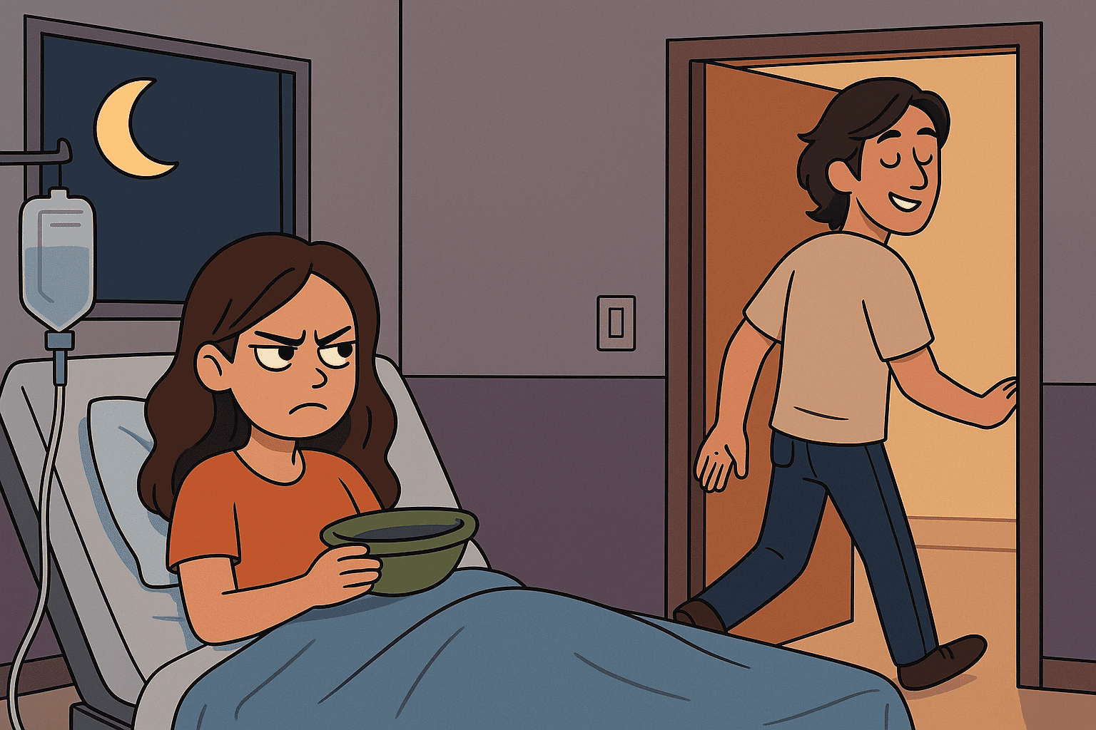 Vacaciones en el hospital: me ingresaron de urgencia y &eacute;l se fue de fiesta