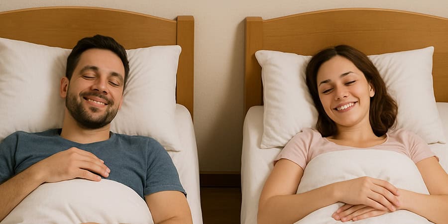Desde que dormimos en camas separadas estamos mejor que nunca