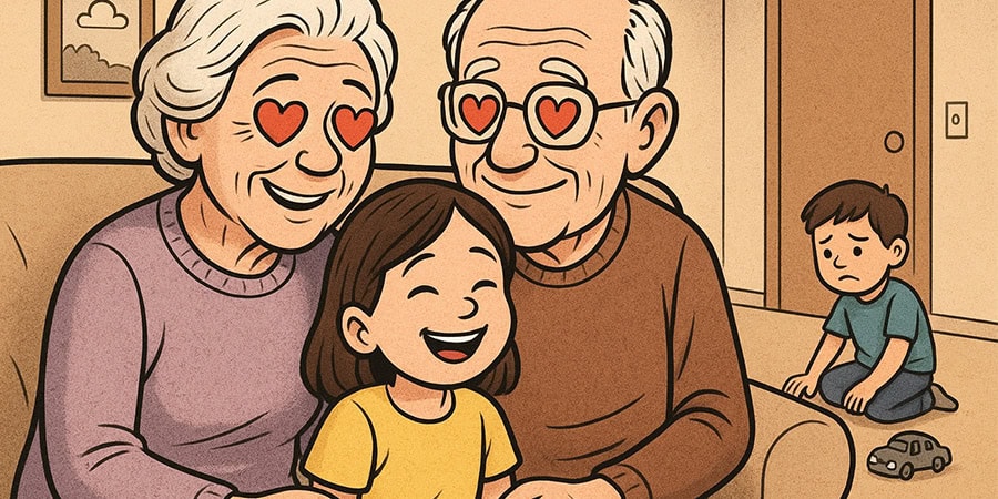 En casa de mis suegros, mi hijo es invisible