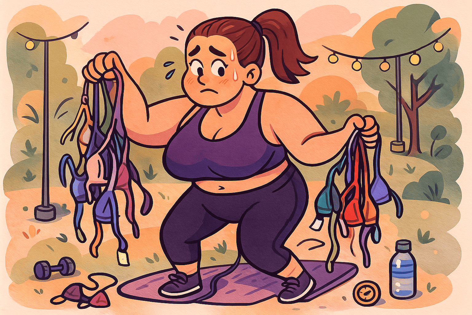 Dramitas de una pechugona Fit&nbsp;: sujetadores deportivos de talla grande