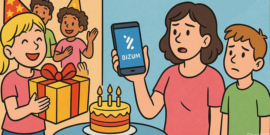 Ya no se hacen regalos en los cumples infantiles, ahora se hace un bizum