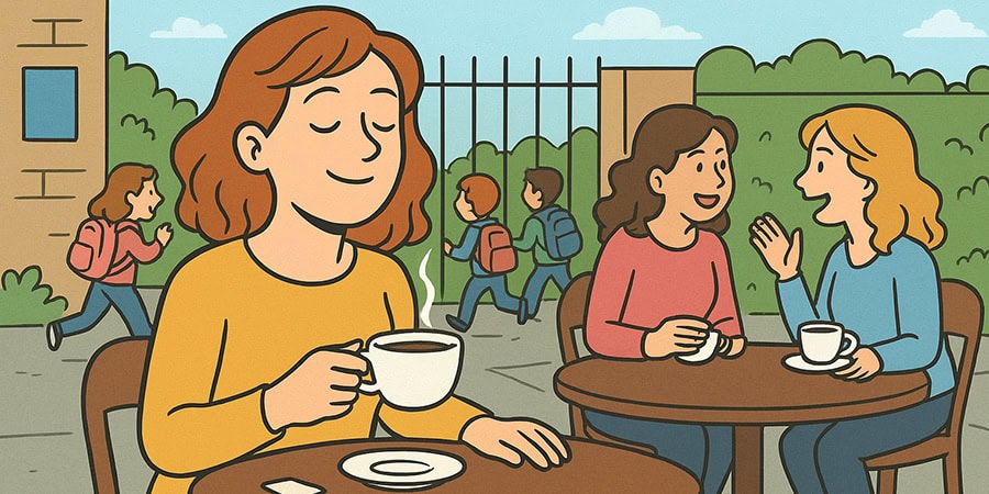 Soy esa mam&aacute; que se va a tomar caf&eacute; al bar tras dejar a los ni&ntilde;os en el cole