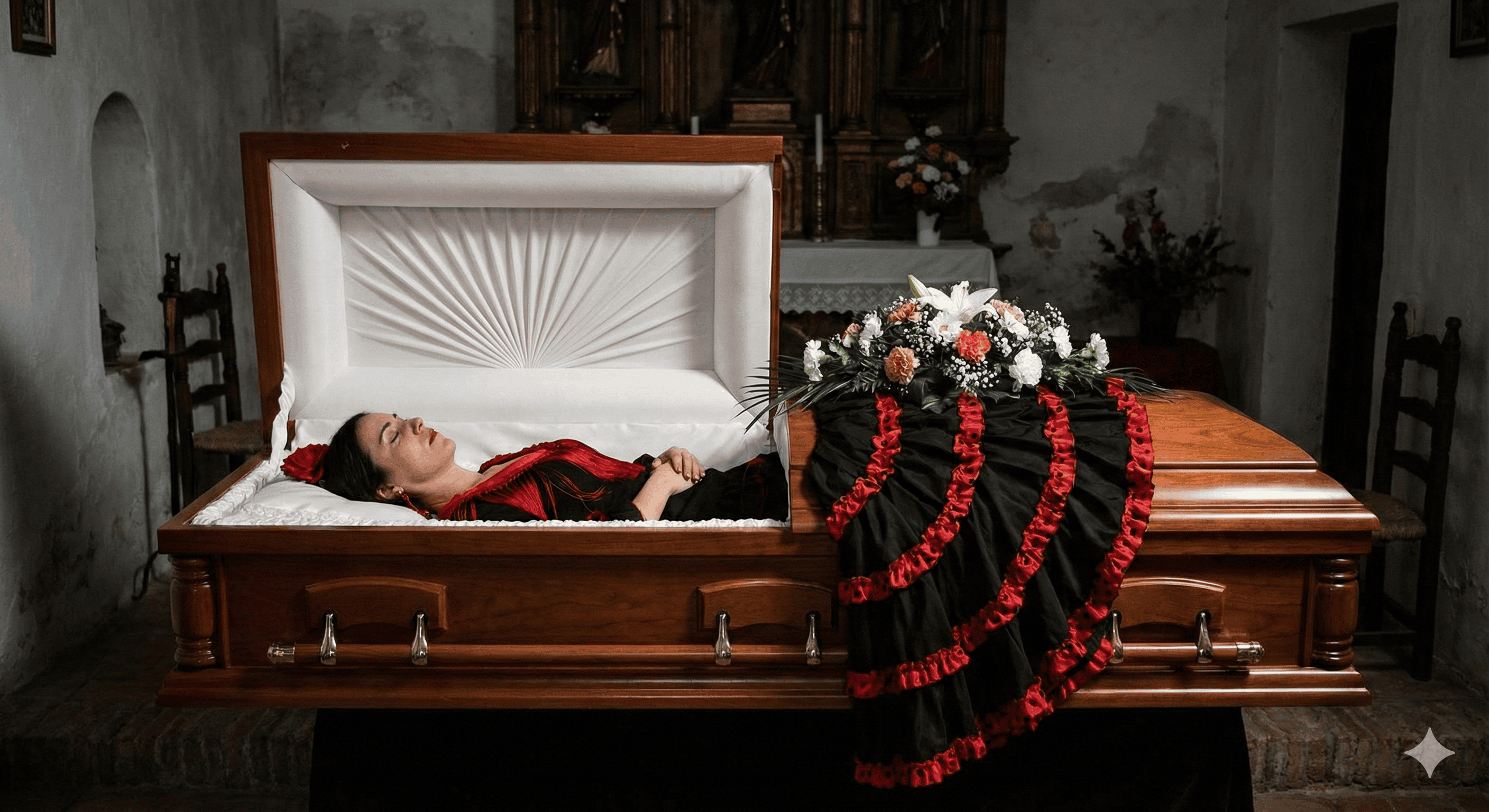 Enterramos a mi madre con un vestido de flamenca