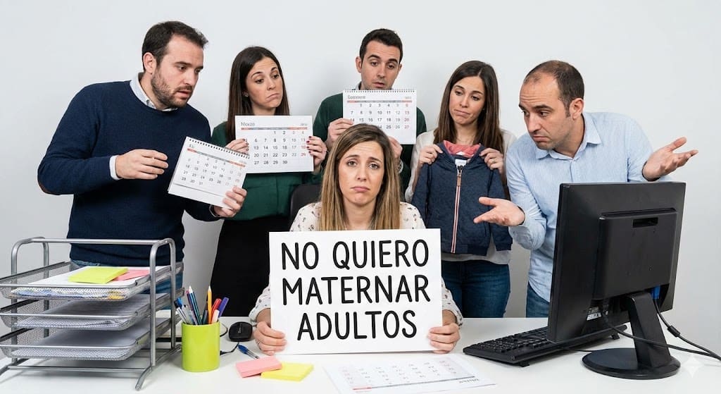 No quiero hijos. Ya voy servida criando a gente adulta