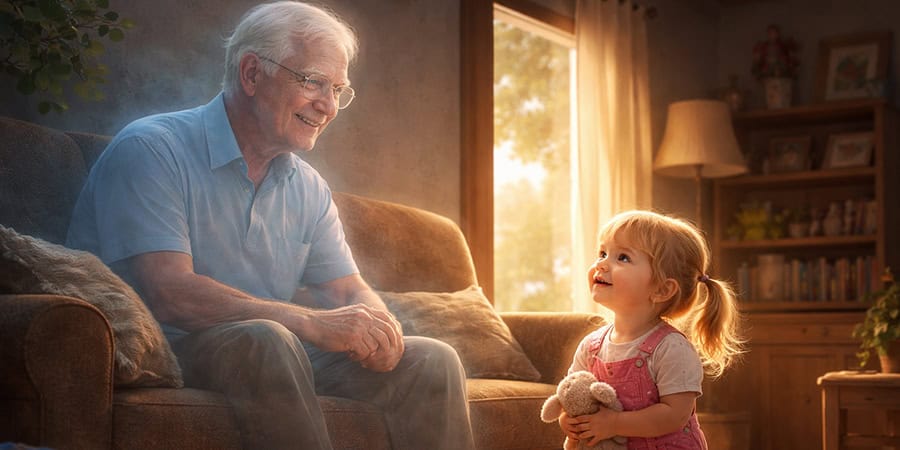 Mi hija ve a su abuelo muerto