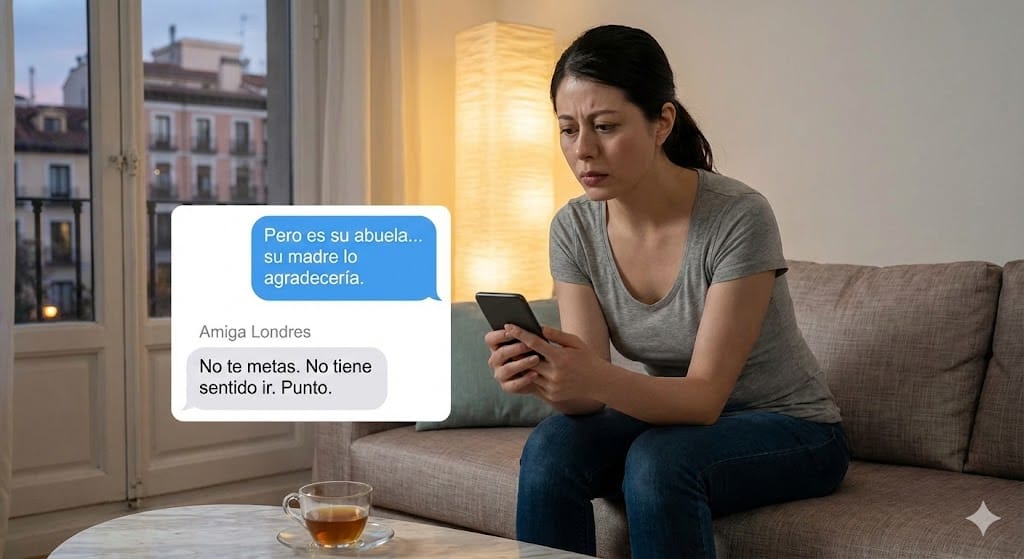 Convenci&oacute; a su marido para que no fuera al funeral de su propia abuela