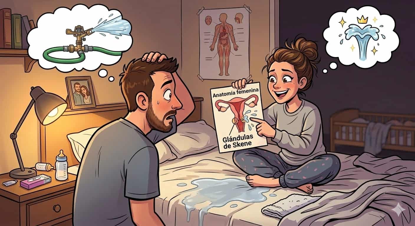Mi primer squirt y la cara de mi novio al mirar las s&aacute;banas