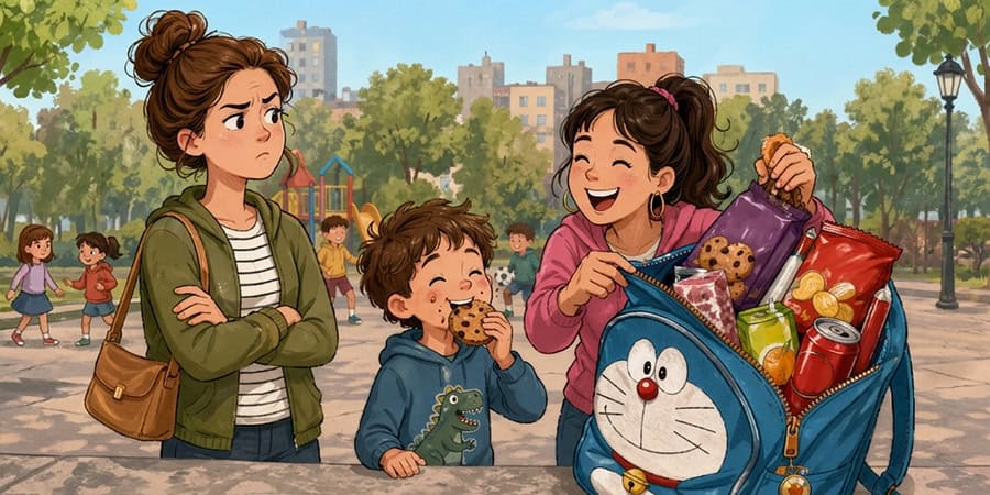 Mi hijo no come az&uacute;car, hasta que llega al parque y me lo atiborran de galletas