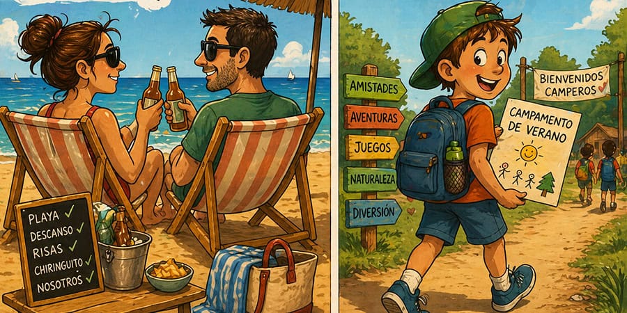 Pido mis vacaciones para coincidir con mi marido, no para cuidar de mi hijo