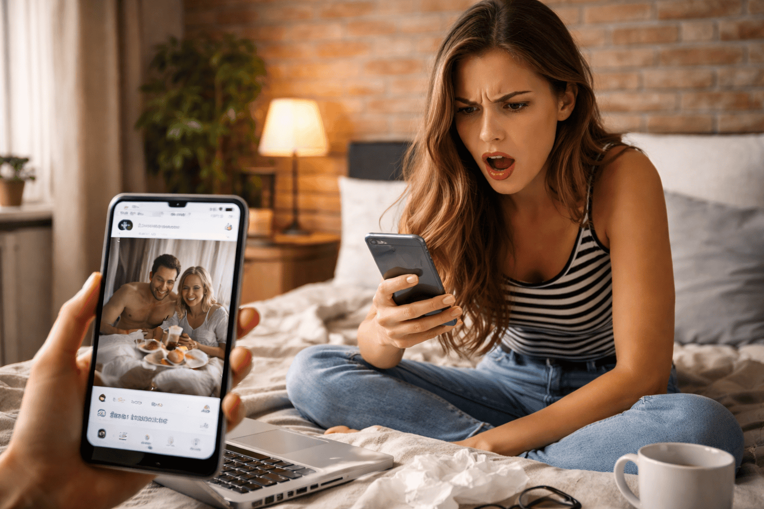 Supe que estaba viendo a su ex por una foto de Twitter
