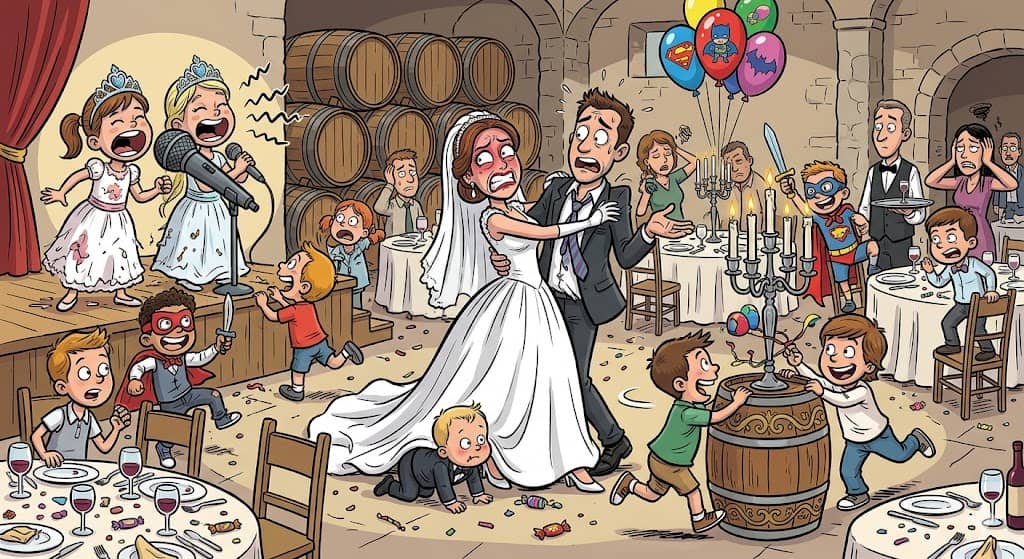 Acced&iacute; a que vinieran ni&ntilde;os a mi boda y me fastidiaron el d&iacute;a