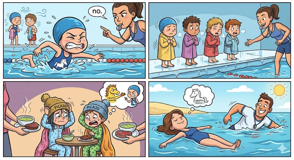 Yo no nado, yo me desplazo por el agua como una bolsa de supermercado a la deriva
