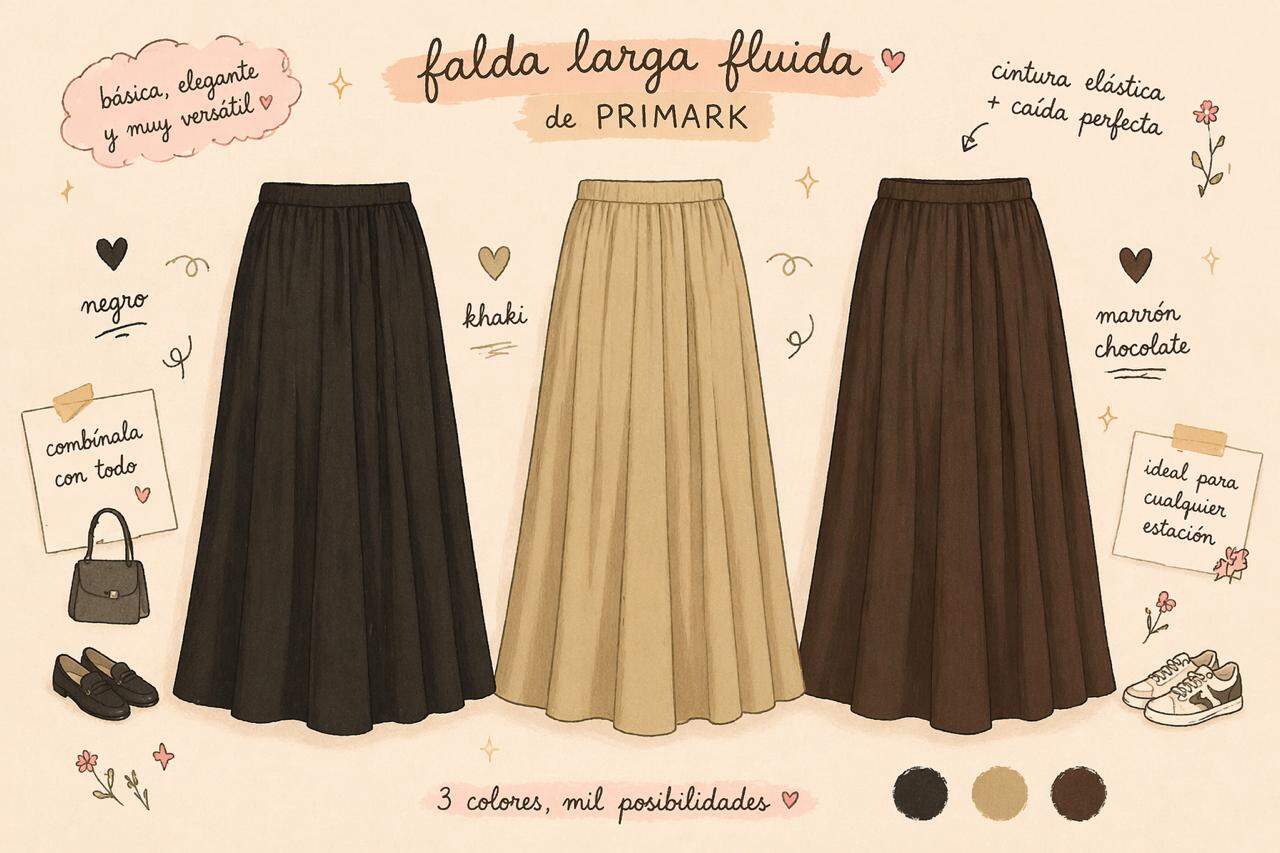 Primark tiene la falda de verano m&aacute;s favorecedora y fresquita por 14&euro;