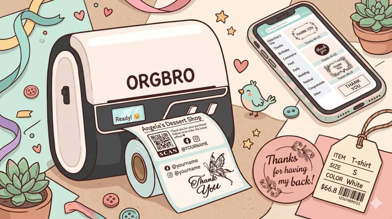 ORGBRO Z3: mi opini&oacute;n tras el primer d&iacute;a con esta etiquetadora t&eacute;rmica tan bonita y completa