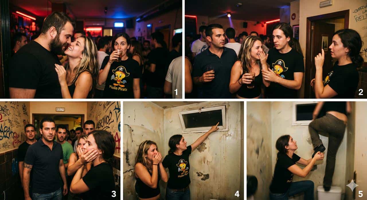 Tres ligues en el mismo bar: La huida por la ventana de Mari Pili