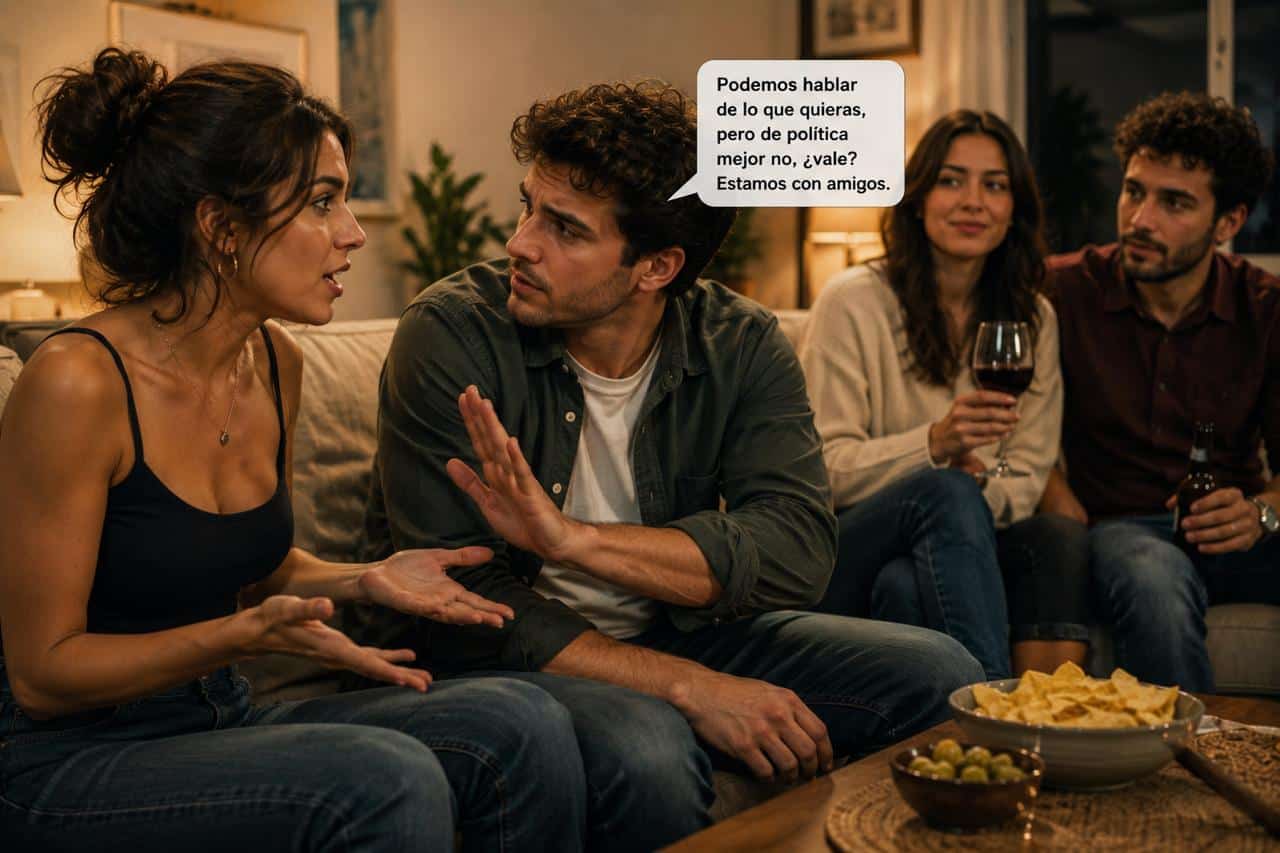 Me prohibi&oacute; que hablase de pol&iacute;tica delante de sus amigos